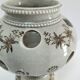 Three Saint-Uze ceramic tealight candle holders, early 20th century