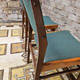 Pair of 1960 teak scandinavian chairs