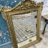 Old gilded mirror Napoleon III style