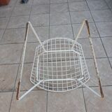 Chairs and footrest by Harry Bertoia