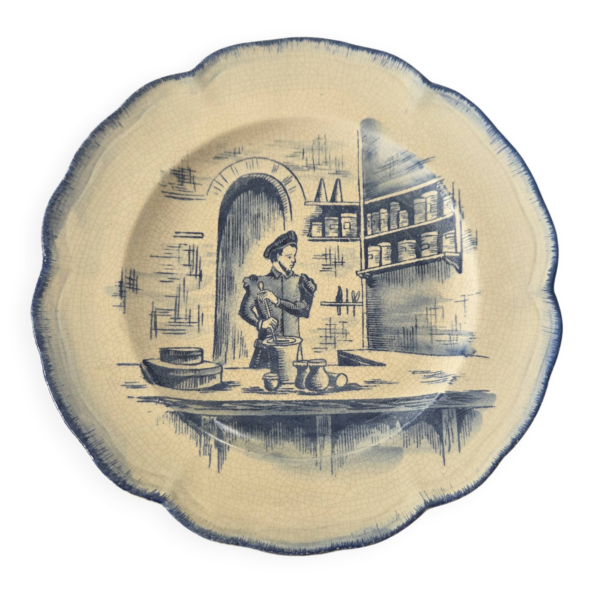 Almi handmade faience plate