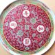 Chinese dish mun shou pink longevity