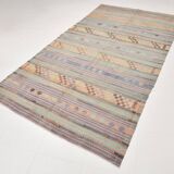 Kilim ancien à motifs géométriques – palette douce et naturelle 168x303Cm