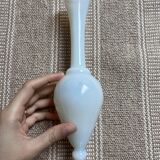 White opaline vase