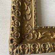 Wooden frame and gilded and carved stucco of the nineteenth century
