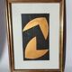 Peinture abstraite à l'or suprématisme