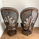 Paire de fauteuils Pomaré