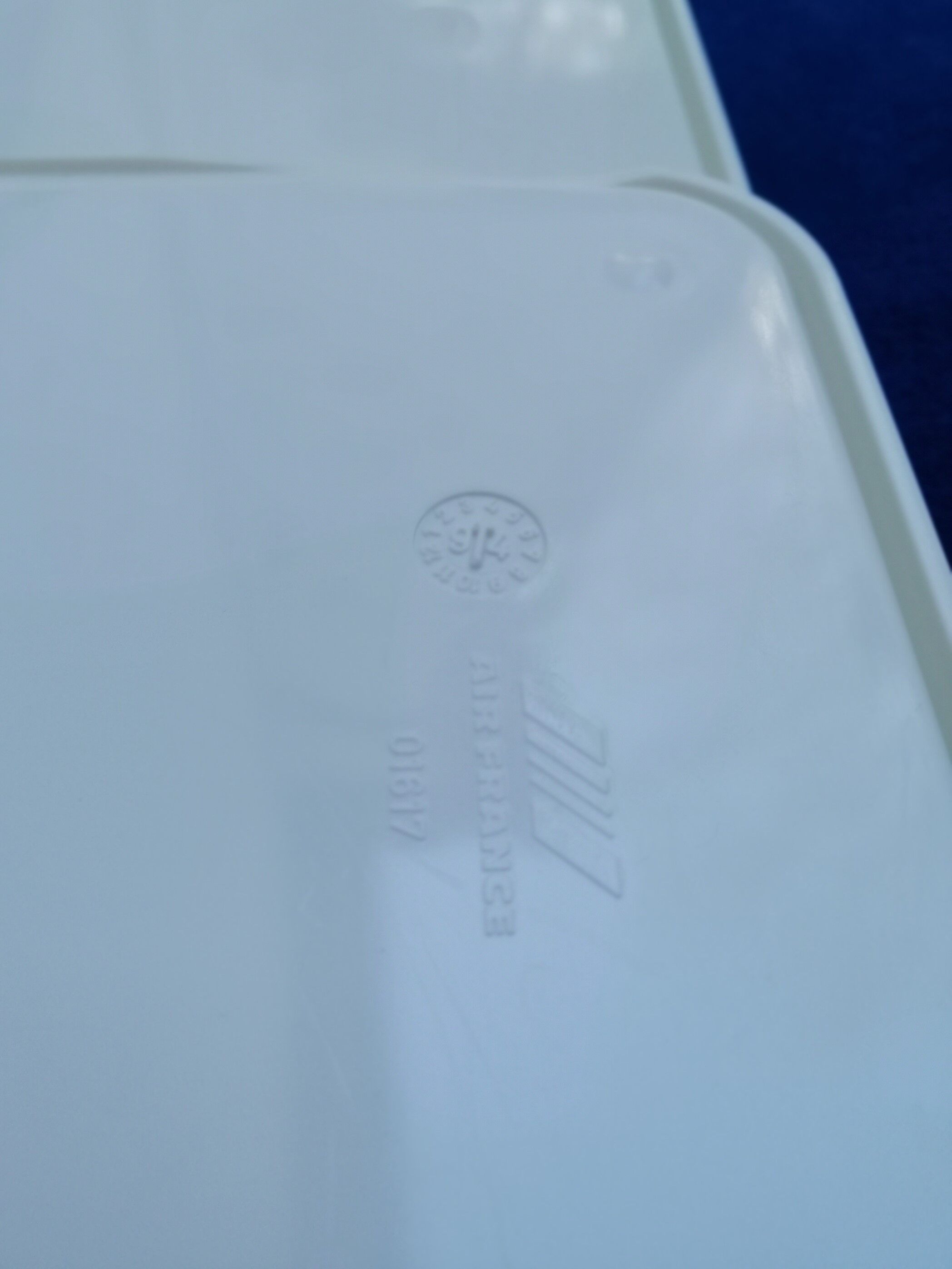 Air France meal tray