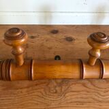 Vintage wooden patère turned