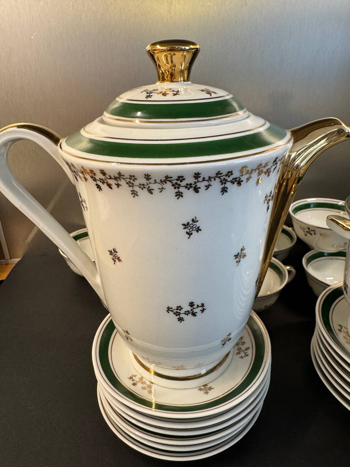 Limoges porcelain coffee service – Luf brand