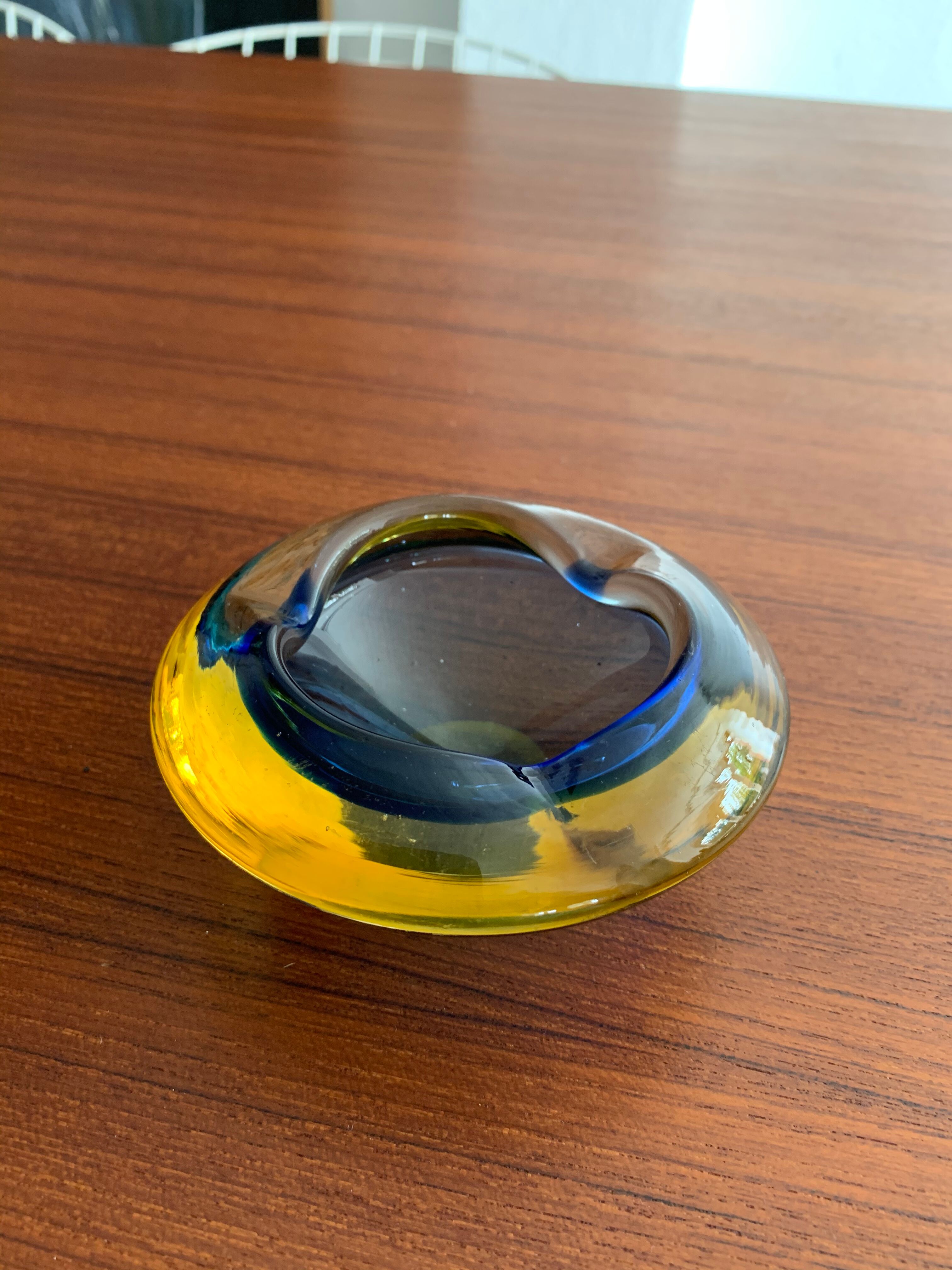 Vintage Murano glass ashtray
