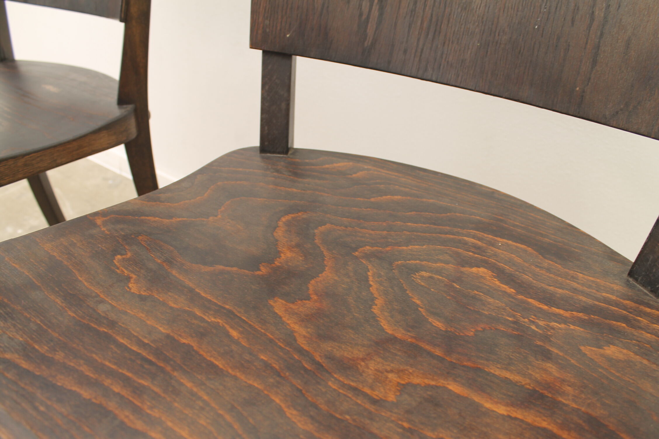 Bentwood writing desk armchairs, 1950s, Czechoslovakia