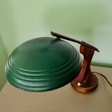 Lampe de bureau en bois, milieu XXème