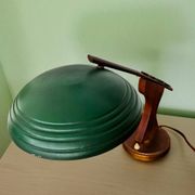 Lampe de bureau en bois de style mid-century moderne