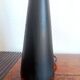 Lampe diabolo en bois noirci