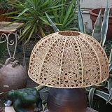Signed 70s sandstone lamp
