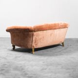Sofa set two armchairs in velvet 40s vintage