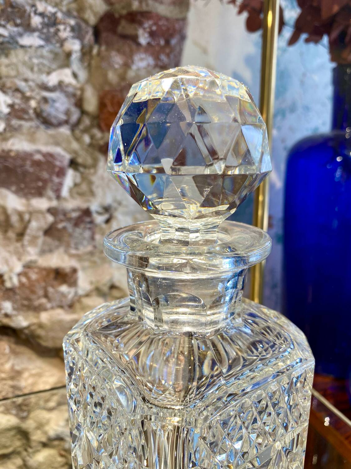 Cut crystal whisky decanter from the 60s/70s