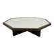 Vintage coffee table octagon design 1970s wenge octagon