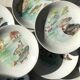 6 plates and 1 fish dish in Limoges porcelain. Freshwater Fish Patterns Service
