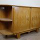 According to Jules Leleu: Rare corner sideboard in light wood, Art Deco period, circa 1930