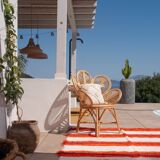 Handmade recycled cotton rug - Orange