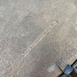 Old sun mirror in gold metal design from the 60s Chaty Vallauris