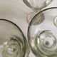 series of 6 walk glasses from bistro counter 50s