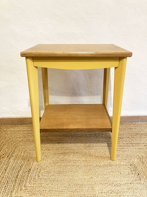 Table d'appoint, chevet 1 tiroir, 1950-1960
