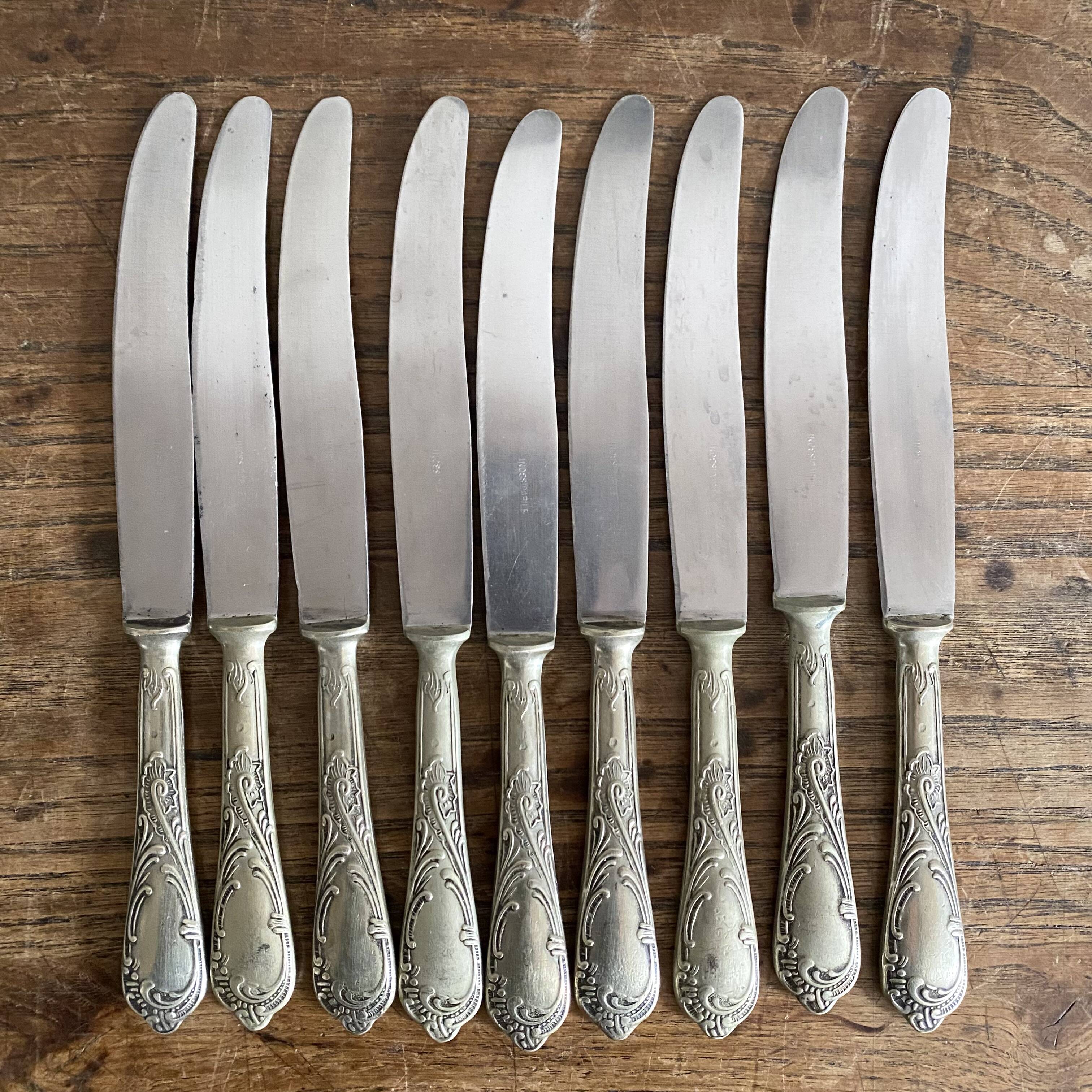 Antique stainless steel knives