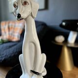 Enameled porcelain dog