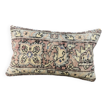 Coussin en tapis antique tissé à la main