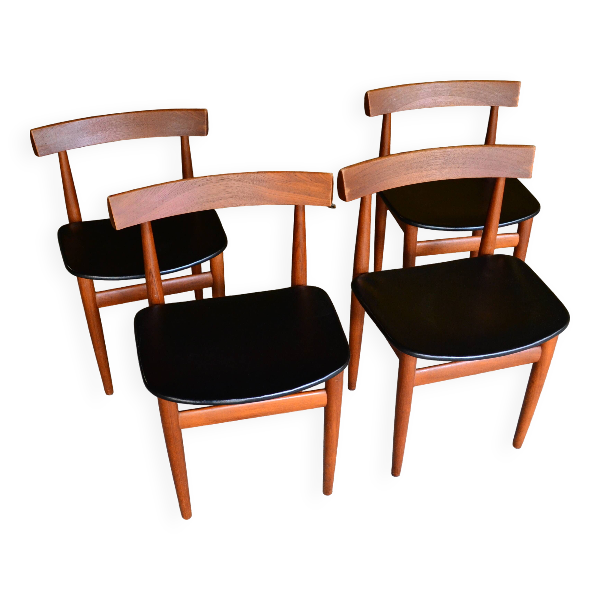 Set of 4 chairs by Hans Olsen for Frem Rojle.