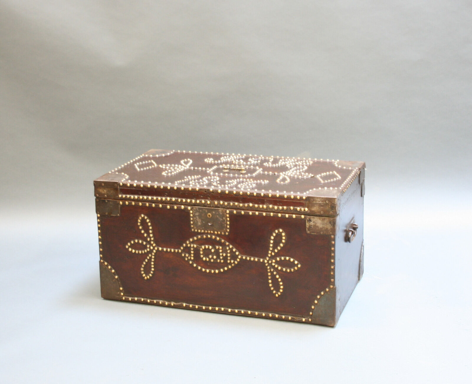 19th century studded chest