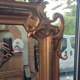 Old large gilded mirror