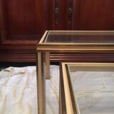 Aluminium and glass nesting tables
