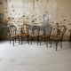 Lot de 5 chaises bistrot bois courbé cannage