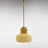 Suspension mid-century en laiton et verre, 1970s