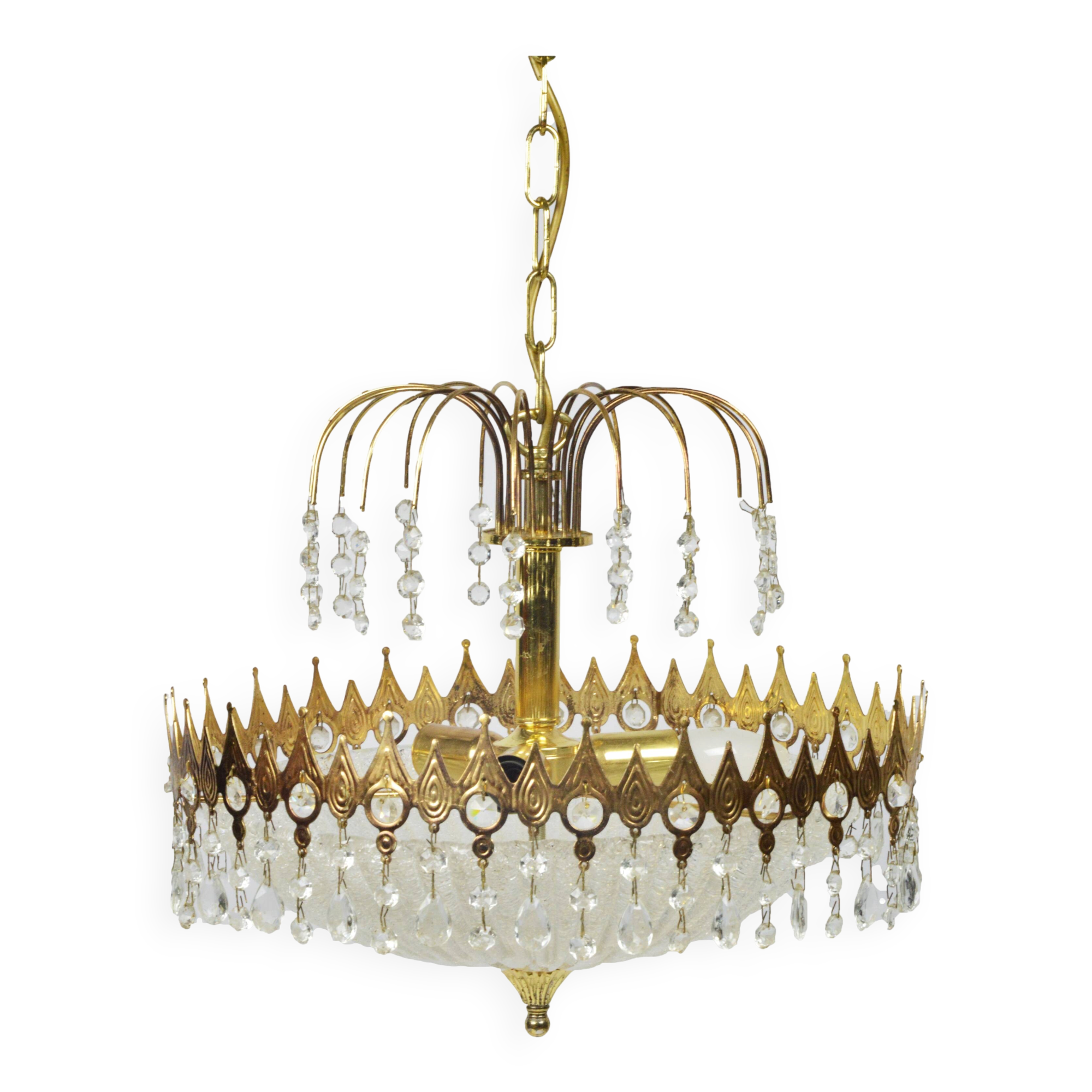 Chandelier en cristal, Allemagne, années 1970