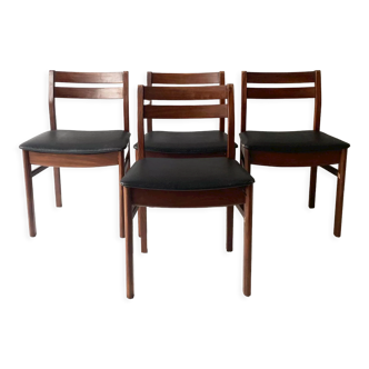 Set of 4 1960’s mid century dining chairs