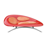 Red sofa Amaki poltrona by designer Gorgio Gurioli