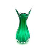Egermann green vase, Czech Republic, 1970s