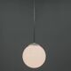 1940s Opaline Glass Globe Pendant Light | Vintage Ceiling Lamp | Rewired