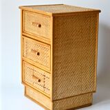 Wicker chest of drawers