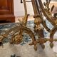Lustre Bronze Ceiling Light Empire Return Egypt Ram 6 Lights Frosted Glass
