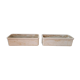 Set of 2 gardeners in fiber cement eternit Willy Ghul
