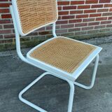 Set of 4 Cesca b32 model chairs in white