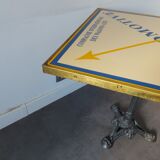 Vintage enameled table, Courchevel ski resort