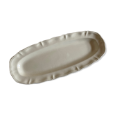 Dish 60cm ivory faience from Sarreguemines to godrons