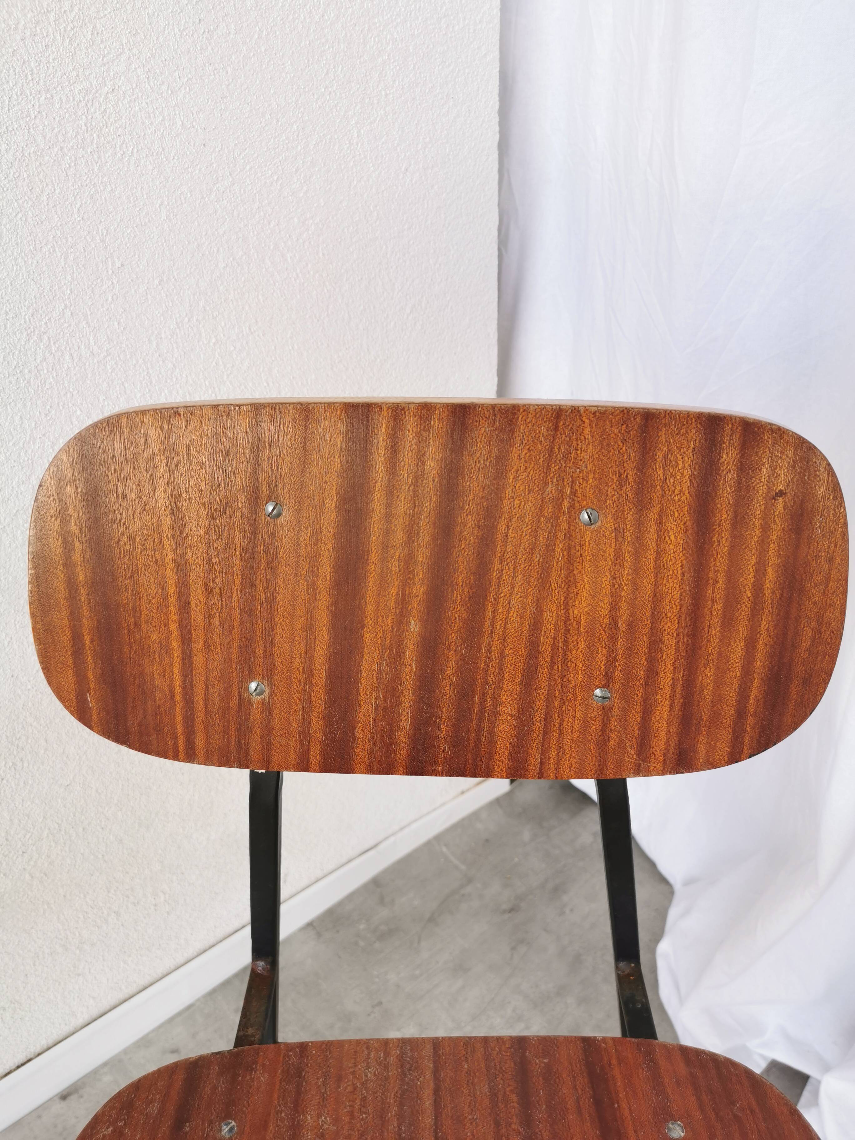 Vintage stol kamnik school chair: 1970s yugoslavia, industrial design